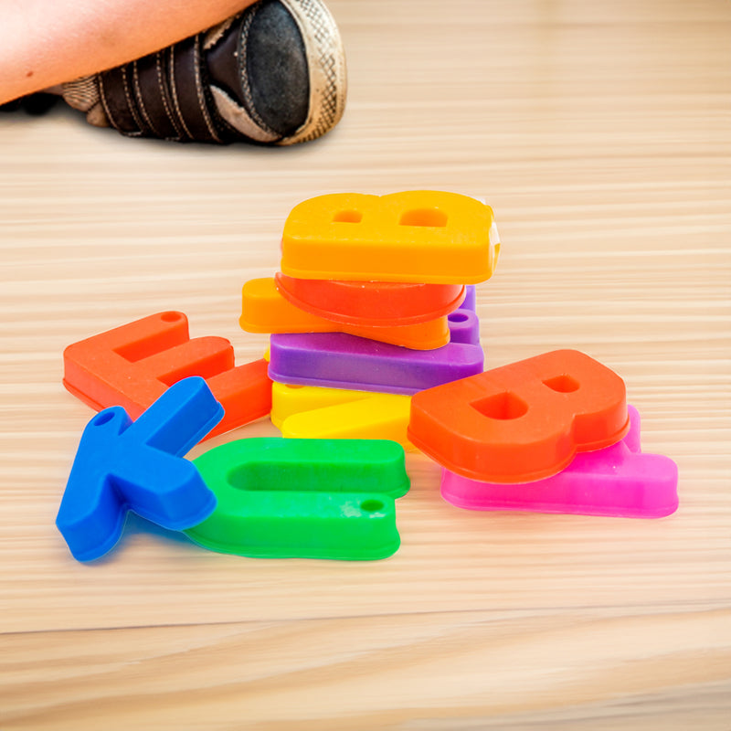 Brinquedo De Montar Letras Plástico Interativo Blocos Infantil Colorido