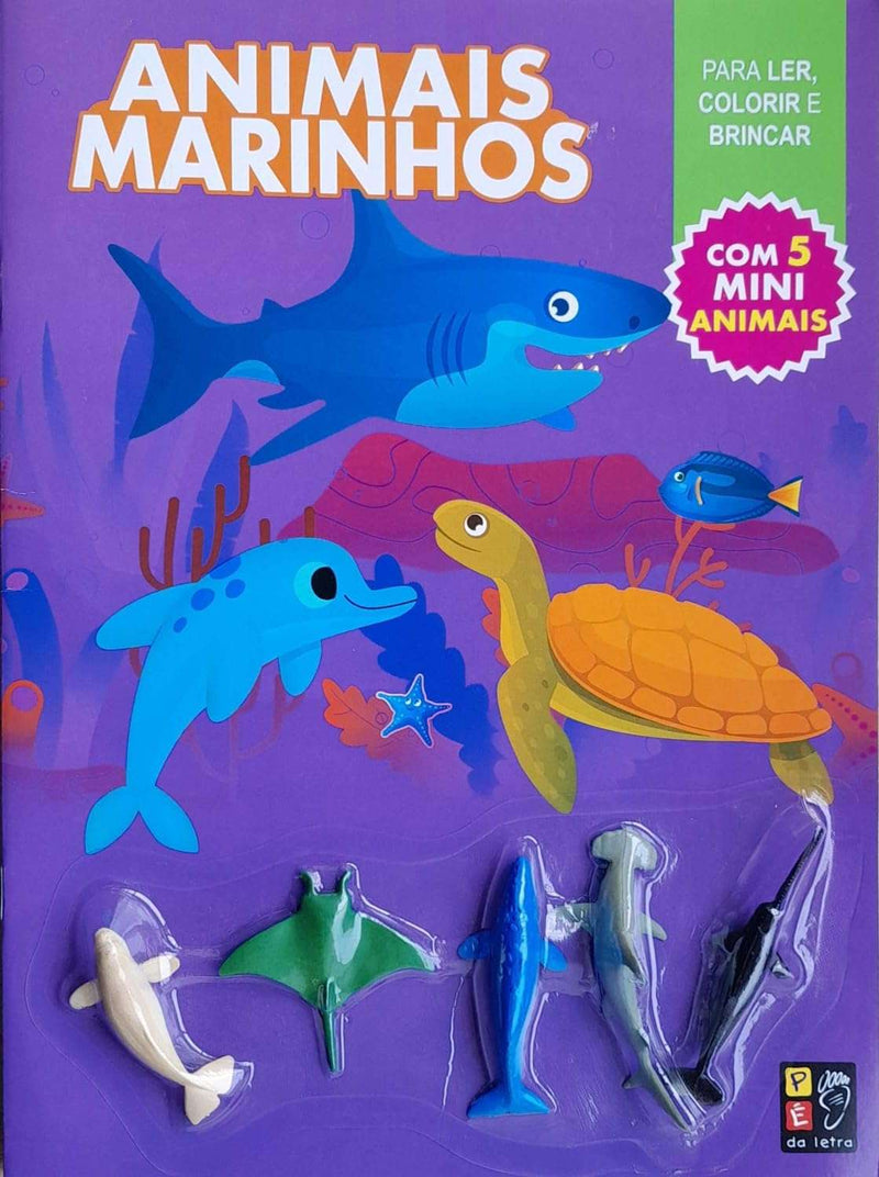 Animais marinhos para ler e colorir - Pechinchas Daweb