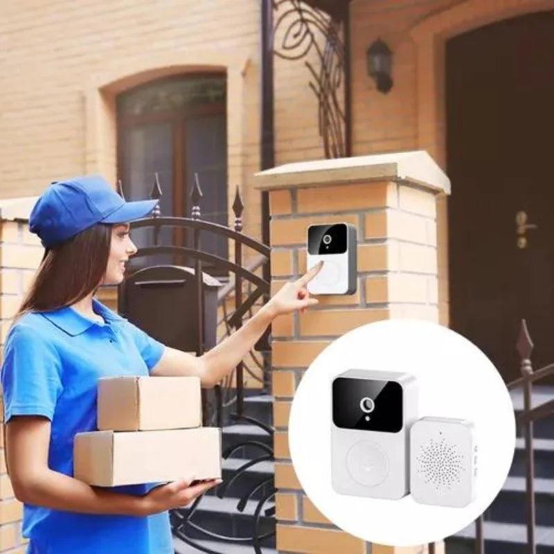Campainha Inteligente Câmera Vídeo Porteiro Sem Fio Wi-Fi HD Inteligente Smart Home - Pechinchas Daweb