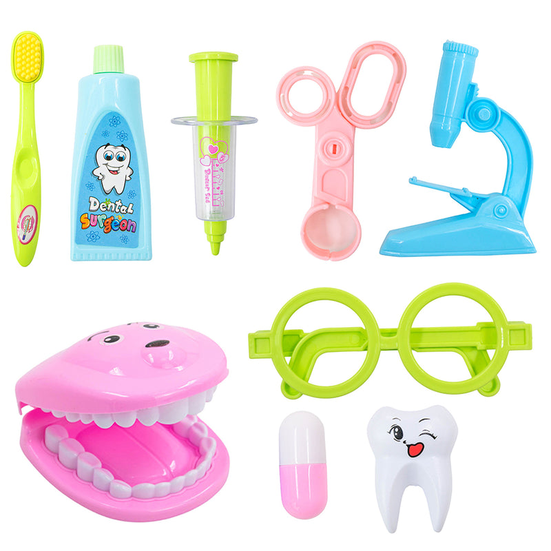 Kit Dentista Mini Doutor Medica Infantil Educativo