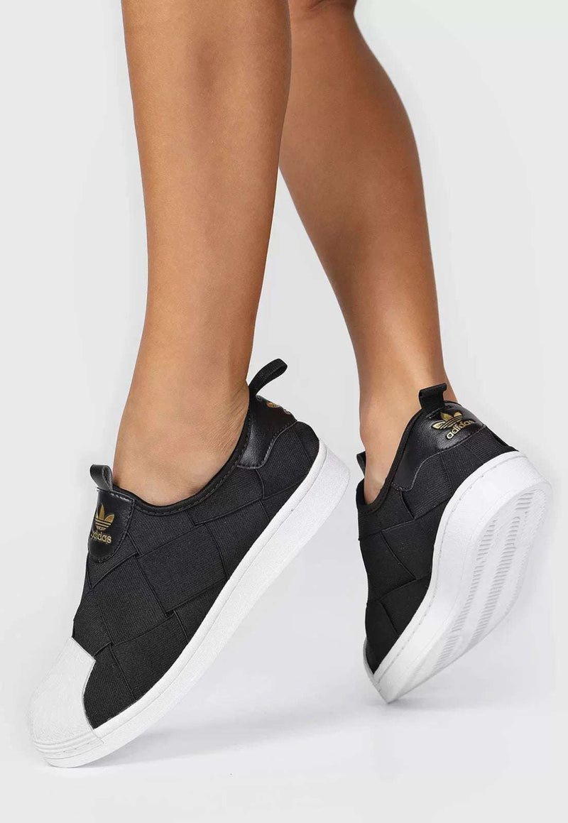 Tenis Feminino Superstar Slip On Adidas Black - Pechinchas Daweb