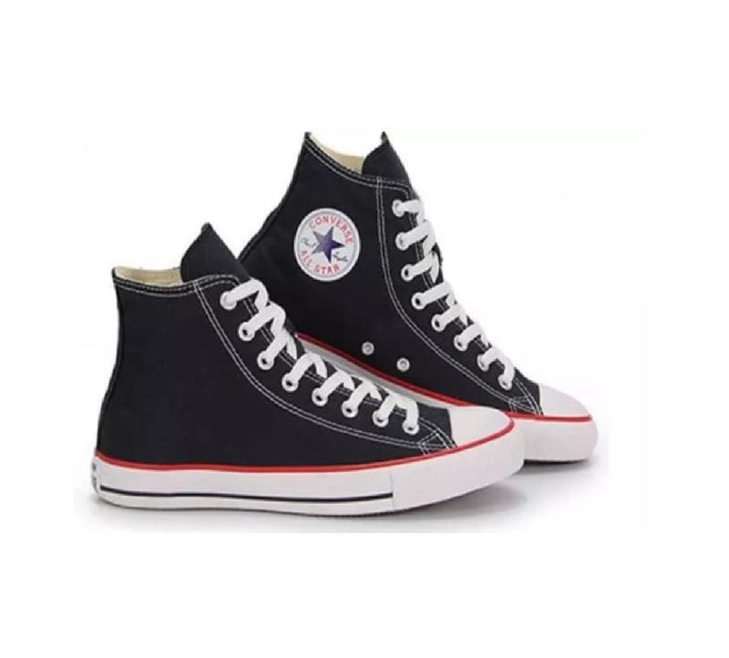 Tenis Cano Alto Converse Preto Tradicional - Pechinchas Daweb